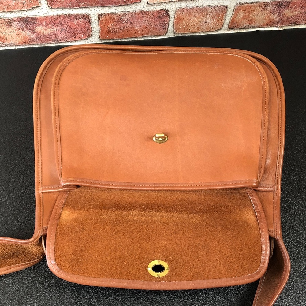 Coach Taft Vintage Bag British Tan USA 1996 #9980 Glovetanned Leather AMAZING - Picture 17 of 17